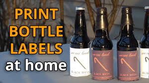 how to print bottle labels at home