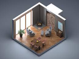 3d interior images free on