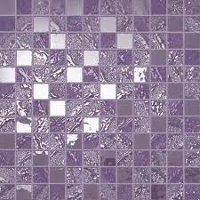 Purple Mosaic Tile Four Seasons Tulip