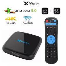 New Launched Android Smart Tv Box X99 Play Quad Core Rk3318 Dual Wifi  2.4g+5g Update Android 9.0os 4k Vp9 Video Player - Buy Oem Android Tv Box  Rk3318 Lan 100m Kd 18.0