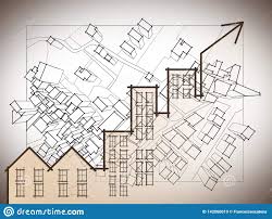 Growth Of The Trend Of Real Estate Market Concept Image