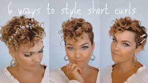Short curly hair is often seen as a curse, but the right cut and styling products can help to turn it into a blessing. 6 Ways To Style Short Curly Hair Salirasa Youtube