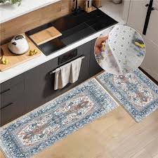 retro ethnic style kitchen rug