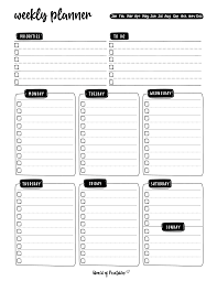 weekly planner templates world of