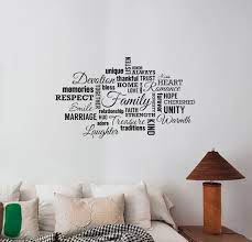 Family Word Cloud Wall Sticker Vinyl