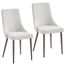 cora fabric dining chair set of 2 in