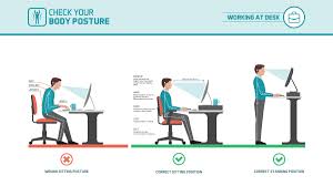 good posture at the computer