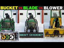 Snow Blade Vs Snow Blower Vs Front End