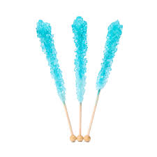 Espeez Rock Candy Crystal Sticks Light Blue 36 Piece Tub Candy Warehouse