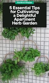 an apartment herb garden