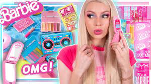 barbie makeup testing nyx x barbie the