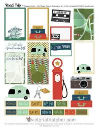 Free Printable Road Trip Planner Stickers From Victoria Thatcher