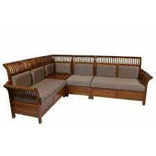 our own wooden corner sofa