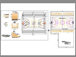 sports center in autocad cad