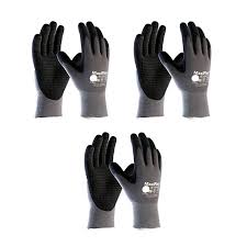 3 Pack Maxiflex Endurance 34 844 Seamless Knit Nylon Work Glove With Nitrile Coated Grip On Palm Fingers Sizes Small To X Large