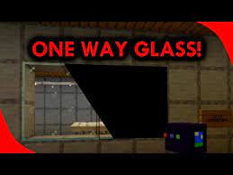 How To Make One Way Glass In Minecraft