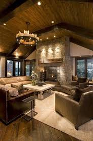 46 stunning rustic living room design