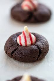 peppermint kiss chocolate cookies the