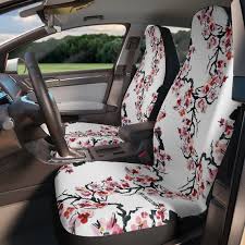 White Pink Cherry Blossom Car Seat
