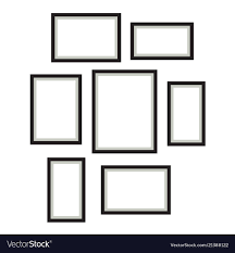 photo frame template set hanging on