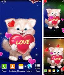 cute cat by live wallpapers 3d live