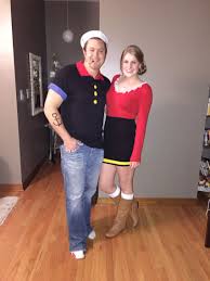 It's hard to choose because we'. Popeye And Olive Oyl Diy Halloween Couple S Costume Halloween Costumes Diy Couples Popeye Costume Couple Halloween Costumes