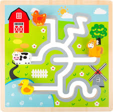 SMALL FOOT Farm Maze Puzzle - labirynt (farma) - Zabawki motoryczne -  Zabawki zręcznościowe - ZABAWKI | Ceny i opinie - Maludas.pl