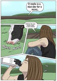 Cow transformation comics