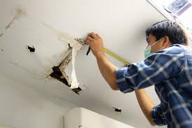 repair water damage to walls ceilings