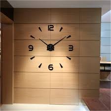 Watch Wall Clocks Modern Large 3d Diy
