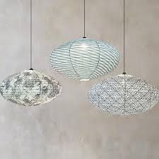 Japanese Style Fabric Pendant Light Shades Curiouser And Curiouser