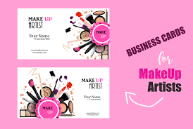 memorable makeup artist business card