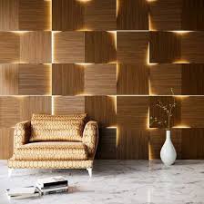 Wooden 3d Wall Panels With Led Light