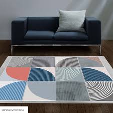 geometric splicing pattern carpet anti