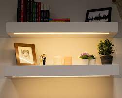 White Floating Shelf Thick Wall Shelf