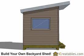 8x10 modern shed plans center door