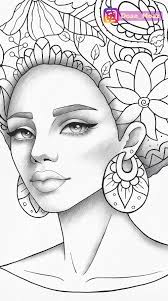 Our characters were created especially for girls of color but we have something for everyone. Girl Portrait Realistic Black Girl Coloring Pages Novocom Top