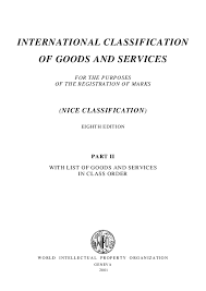 The manufacture of goods and services are grouped into different classes. Pdf International Classification Of Goods And Services Part Ii With List Of Goods And Services In Class Order Wondu Legesse Academia Edu