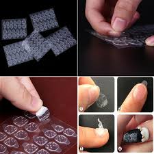 double sided nail glue sticker