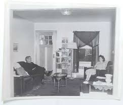 1940s photo of woman man sitting