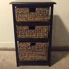 Great savings & free delivery / collection on many items. Find More Dark Wood Storage Tower With 3 Heavy Duty Wicker Baskets A Few Blemishes But Overall In Very Good Condition 30 Tall 13 Deep 18 Wide For Sale At Up To