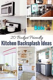 Find kitchen backsplash ideas to free you from kitchen renovation doldrums and stay within budget. 20 Budget Friendly Kitchen Backsplash Ideas Shabbyfufu Com
