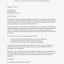 Software Engineer Cover Letter And Resume Example