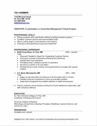 Resume Format For Freshers Bank Job Resume Sample