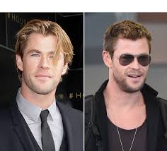 Which look do you like better? Chris Hemsworth Buzzcut Cuts Hair Very Short Pics Hollywood Life