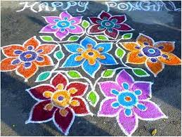 They are so expert in this art, that after cleanting the front of the house and they will come with rice powder to do. Flower Flower Rangoli Designs Without Dots