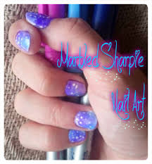 diy marble nails with sharpie markers