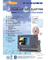 Gps Plotter Color Lcd Models Gp 1650 1650d 1650f 1650df