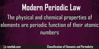 modern periodic law neetlab