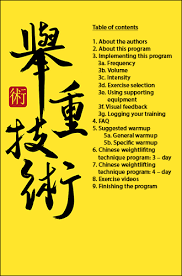 chinese weightlifting training program